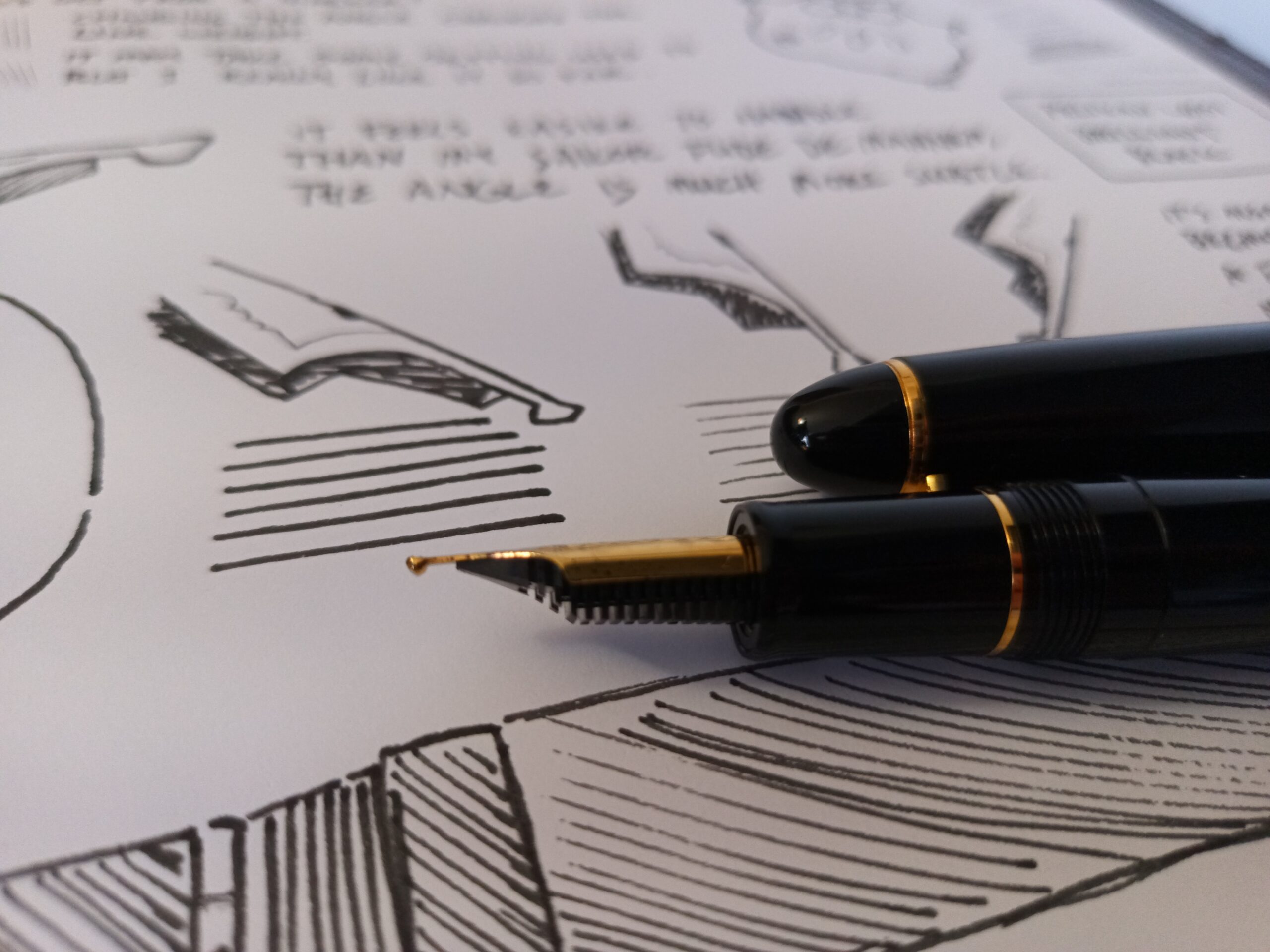 A close-up photo of the zoom nib from the side.