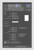 Screenshot of Clip Studio Paint comic settings for a 6x9" page.
