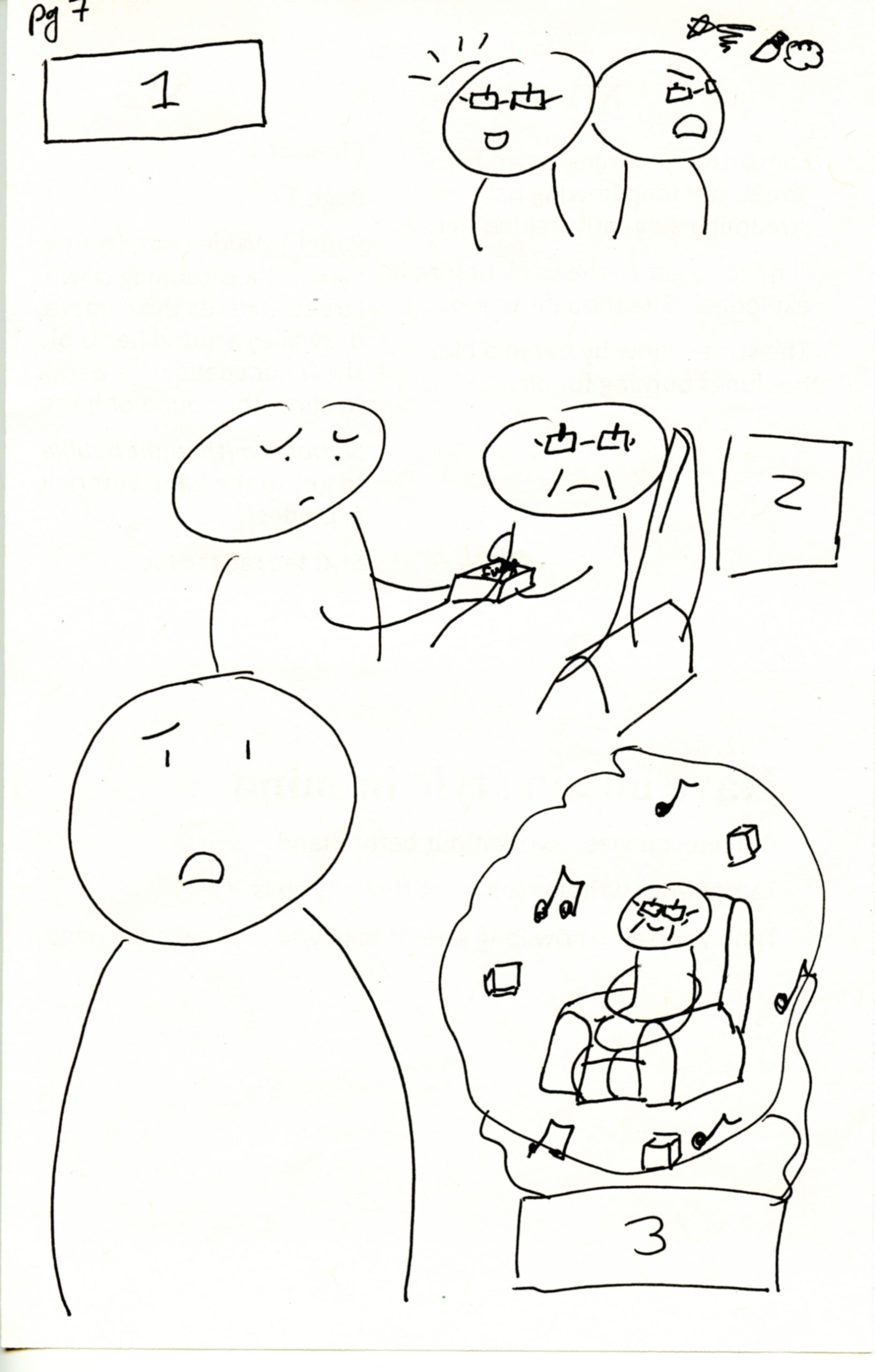 Small thumbnail of the previous image, done in black gel pen.